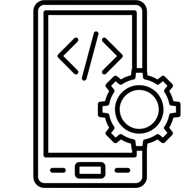 Icon für App-Entwicklung: Native und Cross-Platform Apps für iOS & Android