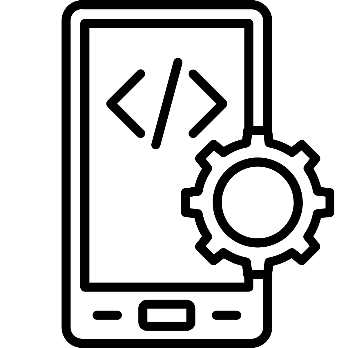 Icon für App-Entwicklung: Native und Cross-Platform Apps für iOS & Android