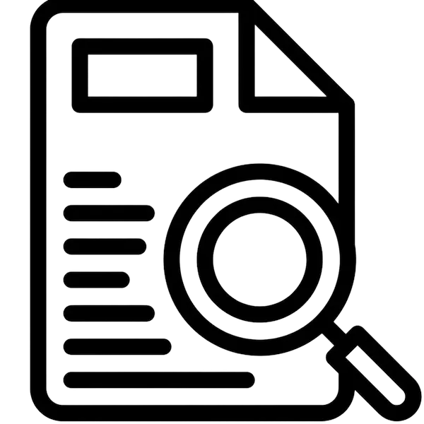Icon für Code-Qualitätsanalyse und technische App-Audits