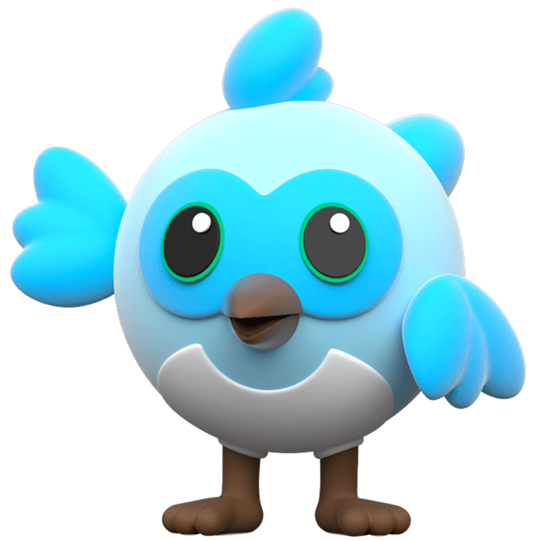 Dash-Logo-Maskottchen von Flutter
